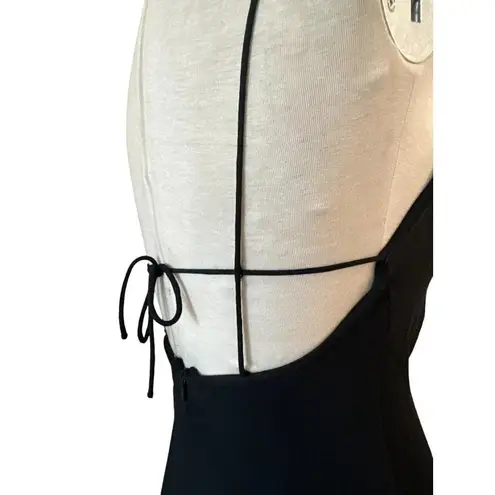 Stella McCartney Crepe Dress in Black 36 2 4 New Womens Plunging Illusion Midi