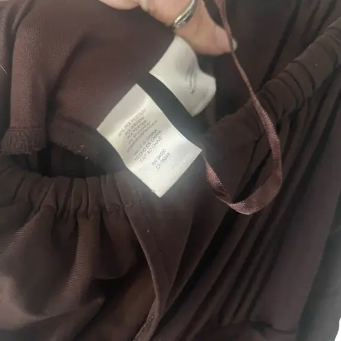 Jones Wear Dresses Women's Size 16 Brown Chiffon Fairy Grunge Above Knee Dress