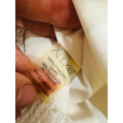 ACLER VALENTINE BRODERIE COTTON LING SLEEVE MIDI DRESS IVORY AU 6 / US 2