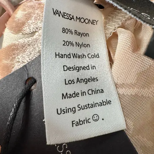 Vanessa Mooney NWT Pink Velvet Ballerina Mini Dress M