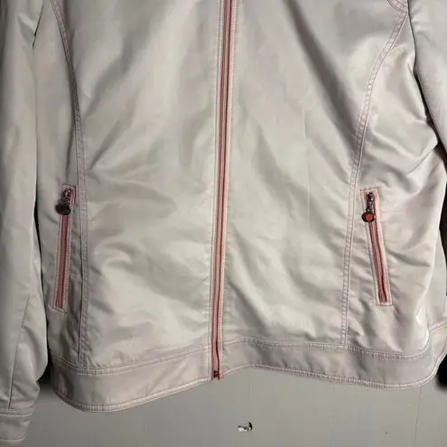 Crocodile size 105 L/XL white moto jacket / biker jacket with snap closure Size L
