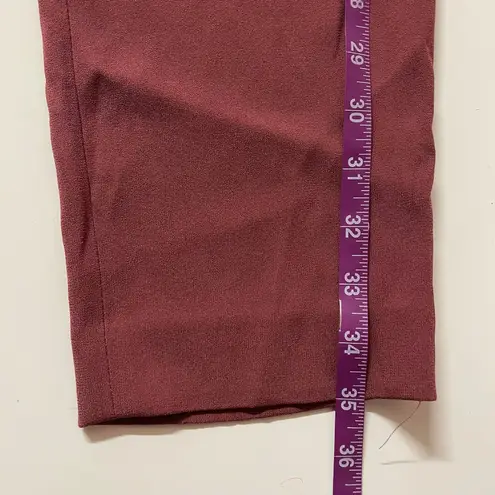Babaton Aritzia Burgundy/Brick Red Tapered Leg Pants Size 4 EUC