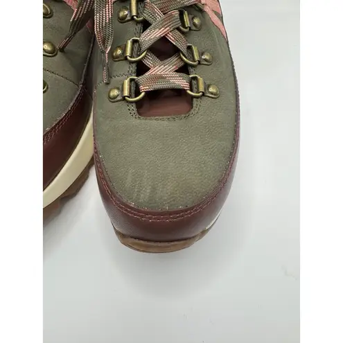 Alex Marie Boots Women 9 Green Thayla Leather Nubuck Lace Up Hiker Ankle Booties