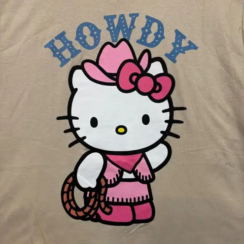 Hello Kitty Howdy Kawaii Rodeo Cowgirl Sanrio Anime Tee M