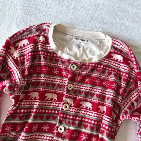 Little Blue House by Hatley Fair Isle Bear Adult Union Suit