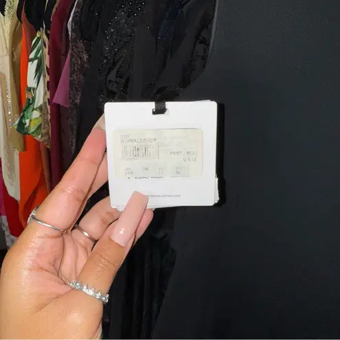 Red Valentino Black Knotted Twill Double