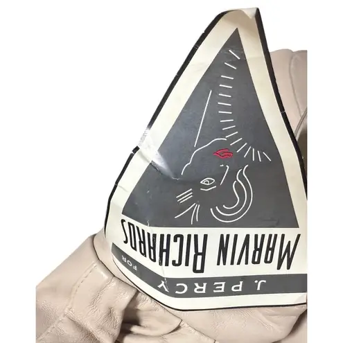 Marvin Richards NWT VTG x Saga Fox Leather Jacket w/Genuine Fox Fur Collar Sz M