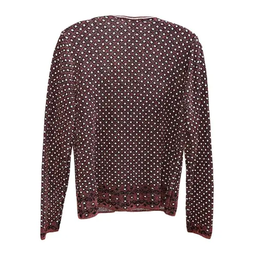 Preview International Preview Scotland Sweater Cardigan size L Merlot