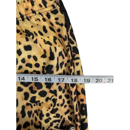 Half Heart Women's Animal Print Stretch Pants Brown Size M