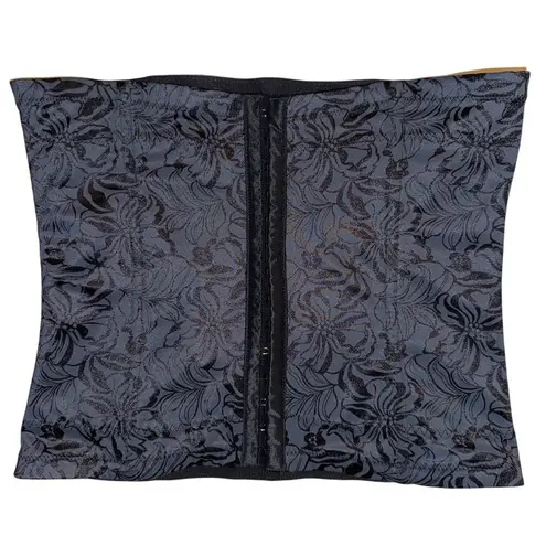 Maidenform Women's Floral Corset Black Size Large Coquette