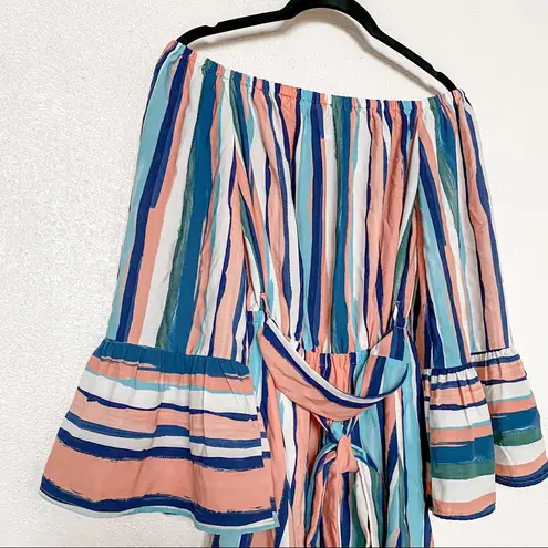 Lost + Wander Santorini Off the Shoulder Romper Size Small