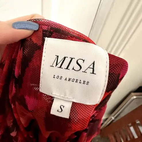 Misa Anthropologie Iselin Mesh Cutout Dress Sz S