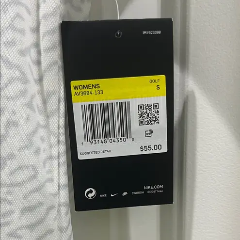 Nike NWT  Women's Dri-FIT Tour Short-Sleeve Blade Jacquard AOJ Golf Polo Sz S