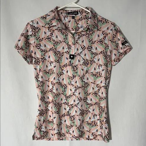 BAD BIRDIE • Women's Golf Polo SS23 Abstract Fish Core Performance BBW02