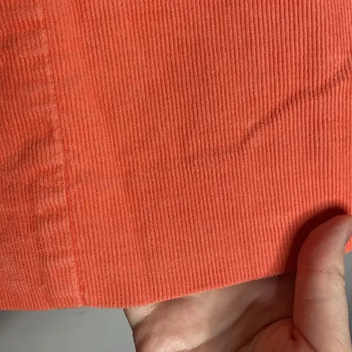 J Crew Factory orange corduroy mini skirt size 00