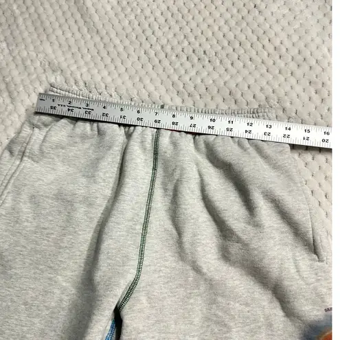 By Samii Ryan Smiley Rainbow Sweatpants Women's Small Gray Elastic Waist Printed