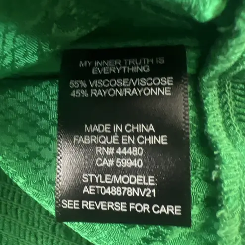 AFRM Shirt Womens Small Fem Green Jonas Top Satin Crop Off Shoulder Going Out