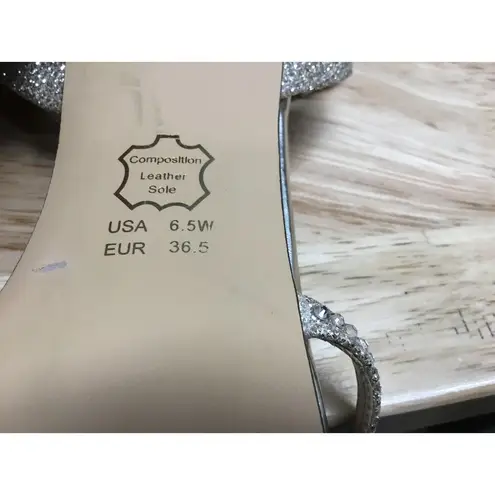 Nina New York Nelena Women's US 6.5W Gold Ankle Strap Embellished Dress Sandals