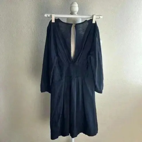 Free People  Knot Plunge Front Rayon‎ Cotton Mini Dress