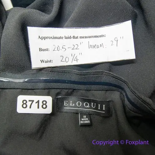 Eloquii New! tie waist strapless ruched front overlay jumpsuit, size 18