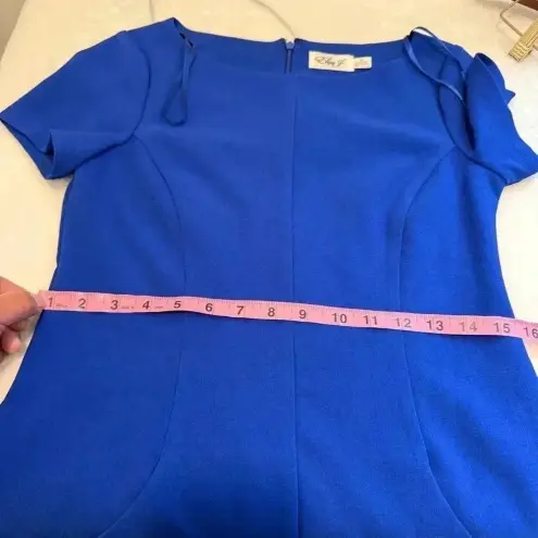 Eliza J  Dress Cobalt Blue Pockets Size 4petite