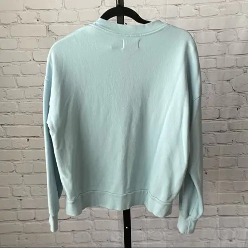 Good Life Light Blue Crew Neck Sweater Medium