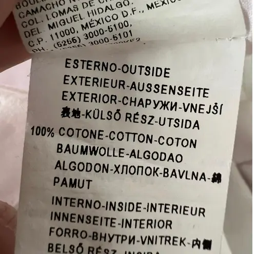 Sisley purple Ombre Bubble hem mini Dress Cotton summer sleeveless resort wear Size M