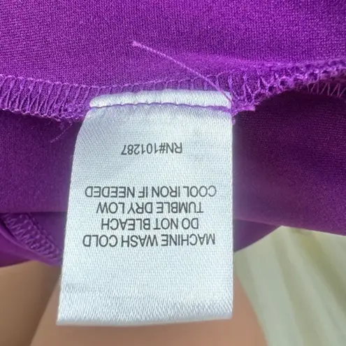 Alexia Admor NWT Draped One-Shoulder Jumpsuit Unitard Size Medium Plumtastic - Image 13