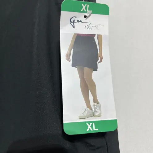 Greg Norman Skirt Skort Women's XL Black Stretch Dark Wash Performance Pull On