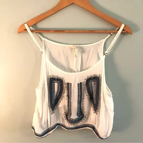Raga Anthropologie Beaded Embroidered Bohemian Top. Size XS.