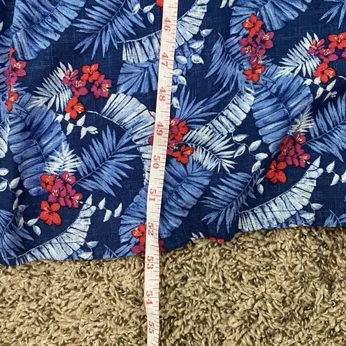 Villager NWT Vintage Sport womens dress blue floral M 80s