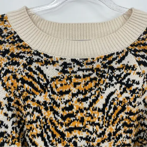 Rachel Comey X Target Abstract Animal Print Crewneck Sweater Size Large Yellow