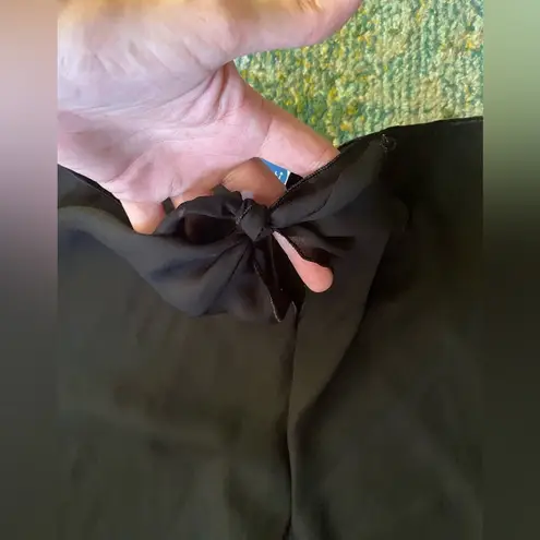 Dotti sheer black tie front swim beach pants, size medium