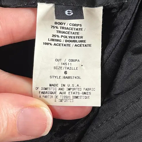 ABS Allen Schwartz ABS Evening Allen Schwartz Vintage Black Satin Strapless Mini Dress Size 6.