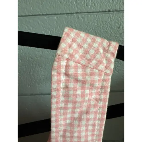 Lisa Says Gah Womens Rosa Tank in Light Pink Gingham size S Cottagecore Bohemian