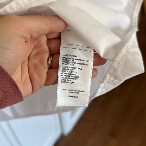 Ellen Tracy NWOT white tiered midi dress size small