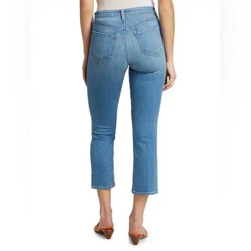 L'Agence L’AGENCE Nadia High Rise Straight Leg Crop Jean in Blue Size 28