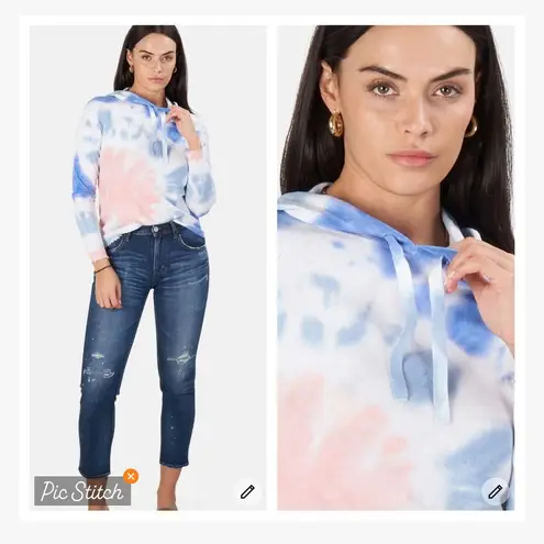 Minnie Rose  Cashmere Tie Dye Hoodie Sweater