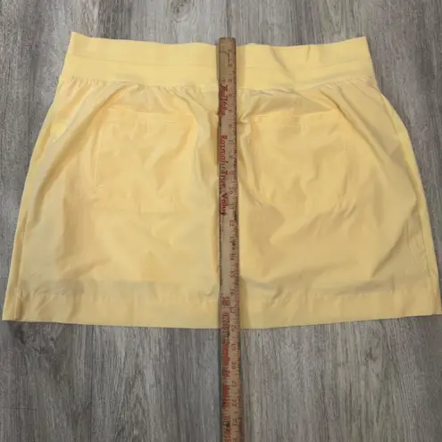 Athleta  Brooklyn Skort Women's Yellow Pleated Tennis Golf Size 20
