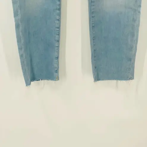 NYDJ Aline Dunes Light Blue Raw Hem Ankle Skinny Jeans Size 14 NWT Slimming