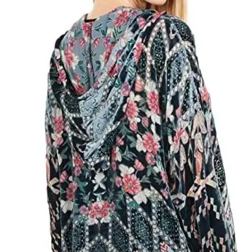 Johnny Was Marami Burnout Hoodie Pete & Greta Silk Blend NWT