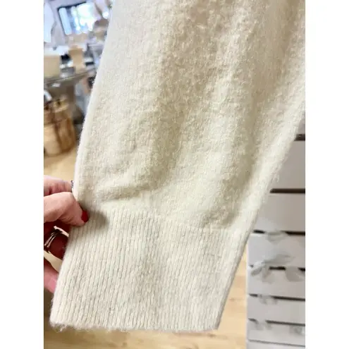 Camila Coelho Trista Long Sleeve V-Neck Oversized Cardigan Cream Women's Size M