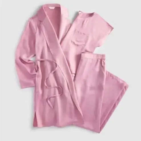 STATE OF THE DAY 3 Piece Women’s Blue Crepe De Chine Sleep Collection Size XXL