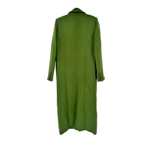 Thakoon Runway Dark Green Single Breasted Wool Long Maxi Coat Size Medium NWT