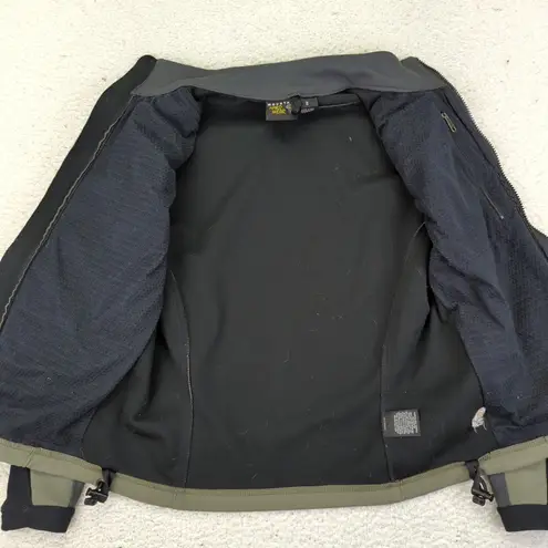 Mountain Hardwear Womens Gore Windstopper Jacket Full Zip Olive Black Size 8