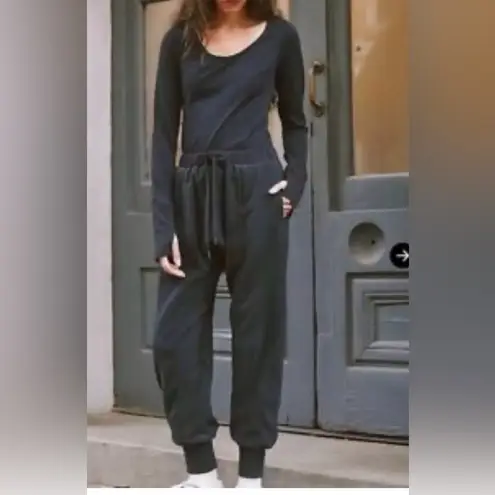 Free People Movement Make It Count Onsie One Piece Black Size L