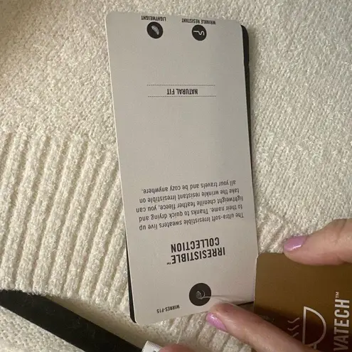 ExOfficio Women's Irresistible Caffe Tunic Sweater Size XL BNWT White