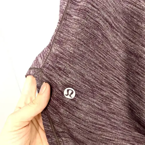 Lululemon Free To Be Serene Tank Heathered Black Cherry Radiant Multi 6