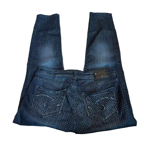 Silver Jeans 3/$15 SILVER polka dot suki super skinny jeans