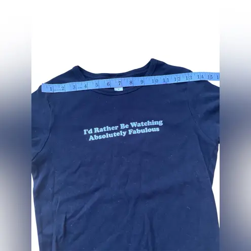 Anvil Absolutely Fabulous Ab Fab T-shirt Black Womens Size M